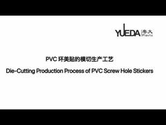 Die-Cutting Production Process of PVC Screw Hole Stickers