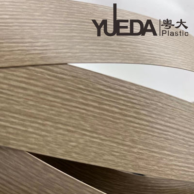 Yellow wide-edge edge banding strips with wood grain patterns that simulate the texture and color of wood-M5707